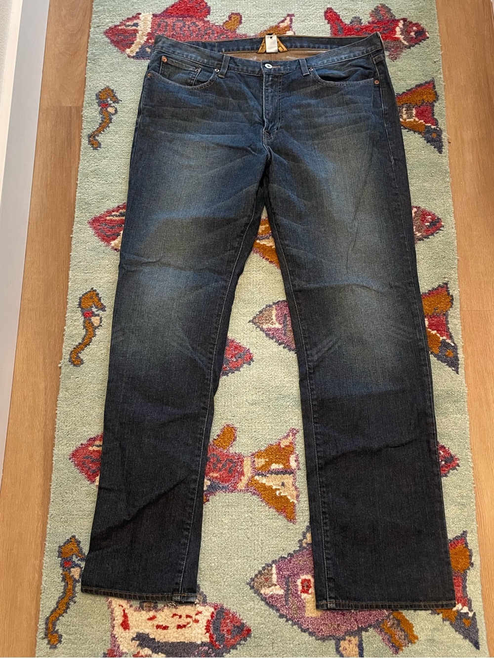 Lucky Brand Men's Dark Wash Straight Jeans 36